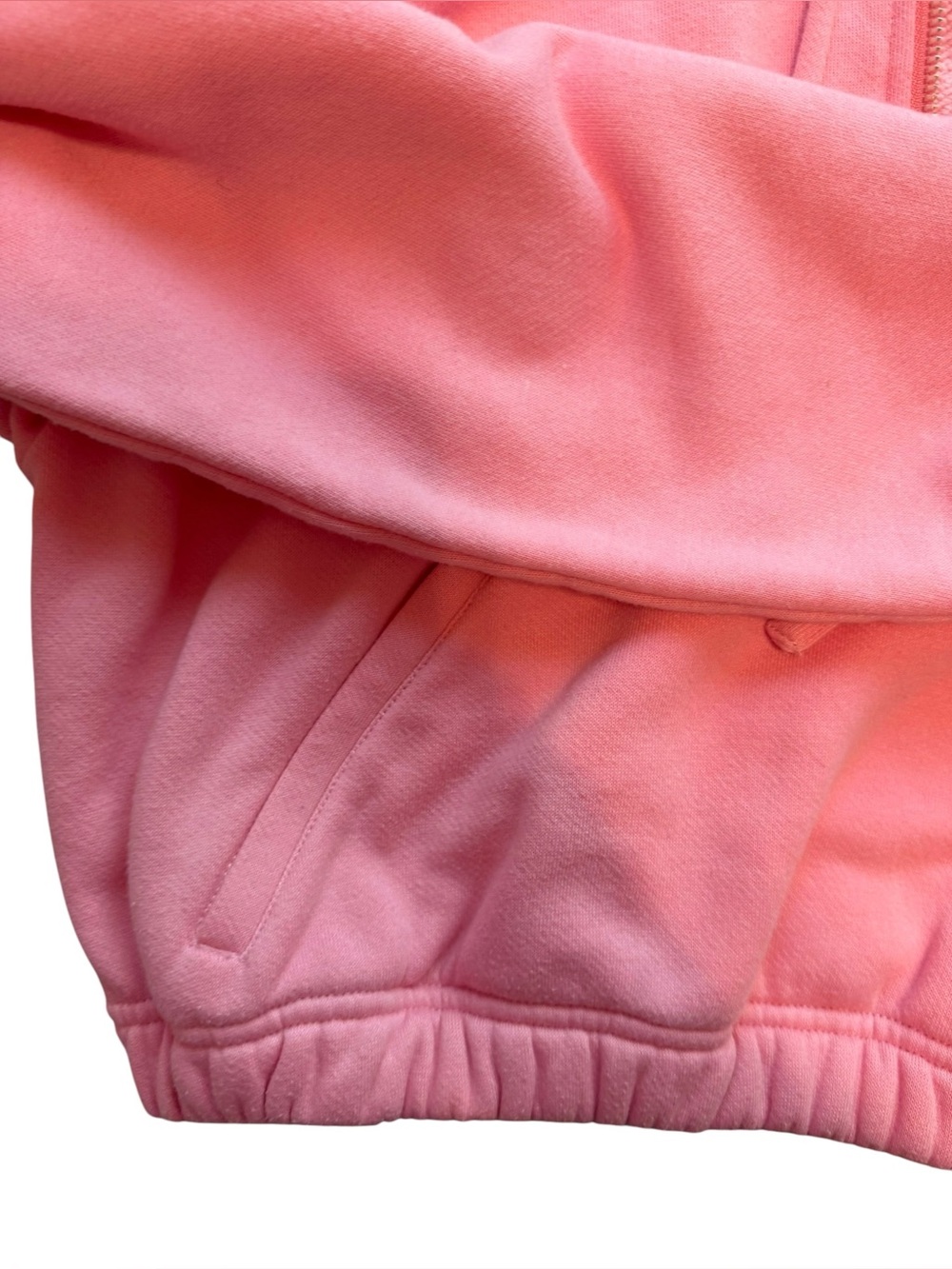 Alo Yoga Stadium Half Zip Hoodie in Macaron Pink - Picture 8 of 9